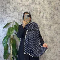 شال برشکا گوجی دورگان سرمه ای قهوه ای اعلا(دل آرا)|لباس|قم, بکایی|دیوار