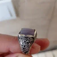 انگشر نقره سگ سوسن یمن