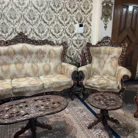 مبلمان ۹ نفره چوب راش اصل|مبلمان خانگی و میز عسلی|کرج, دولت‌آباد|دیوار