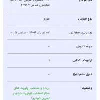 فروش حواله پژو۲۰۷