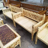 تخت سنتی چوب روس|مبلمان خانگی و میز عسلی|خرم‌آباد, |دیوار
