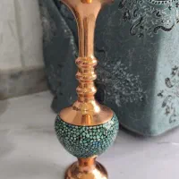 گلدان فیروزه کوب با جعبه مخمل ۲۰ سانتی|صنایع دستی و سایر لوازم تزئینی|تهران, قصر فیروزه ۱|دیوار