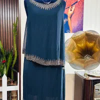 لباس مجلسی منجوقدوزی شده اماراتی