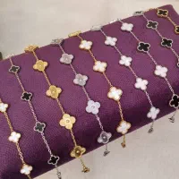 دستبند و گردنبند ونکلیف پنج گل استیل اصل