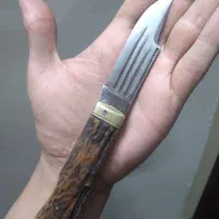 چاقو دسته شاخ بزرگ قدیمی