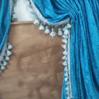 والان مخمل آبی درباری شیک