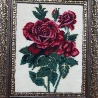 تابلو فرش گل سرخ