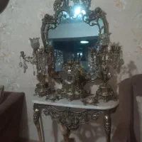 آینه و شمدان برنز قدیمی|آینه|فردیس, شهرک ارم|دیوار