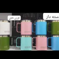 ماگ دسته دار لیوان دسته دار درب ضد ریزش ۲ جداره|ظروف سرو و پذیرایی|شیراز, بازار|دیوار