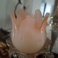 یک جفت شمعدان کریستال وارداتی با لاله های سنگی|لوستر و چراغ آویز|پاکدشت, پاکدشت (مامازند)|دیوار