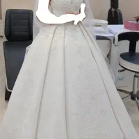 لباس عروس ساتن غواصی شاین