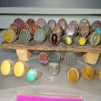 انگشتر عیار پایین مهره سنگ