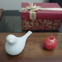 مجسمه کبوتر  و انار تزیینات شب یلدا