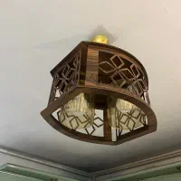 لوستر چوبی|لوستر و چراغ آویز|مشهد, شهرک لشکر (شهرک غرب)|دیوار