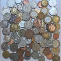هزاران سکه خارجی از ۱۰۰ ها کشور جهان