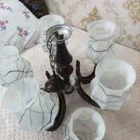 لوستر پنج شعله|لوستر و چراغ آویز|قم, انسجام|دیوار