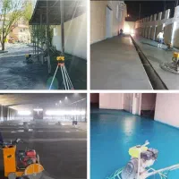 بتن ریزی کف با ماله برقی