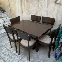 میز نهار خوری ۶نفره کاملا نو|میز و صندلی غذاخوری|مشهد, رسالت|دیوار