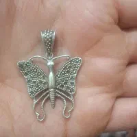 پلاک نقره پروانه