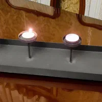 جاشمعی فلزی ارتفاع دار