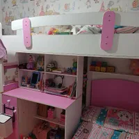 تخت دو طبقه|تخت و سرویس خواب|رودهن, |دیوار