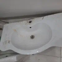 سنگ روشویی بدونه پایه ۲ عدد|لوازم سرویس بهداشتی|اهواز, ۲۰۰۰واحدی|دیوار