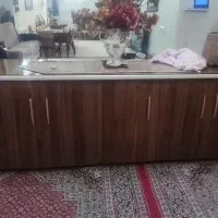 کابینت به همراه گاز صفحه و سینک و هود|آب‌چکان و نظم‌دهنده ظروف|ملایر, |دیوار