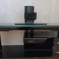 میز تلویزیون شیشه ای مشکی