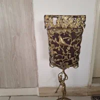 سطل و جا دستمالی برنجی
