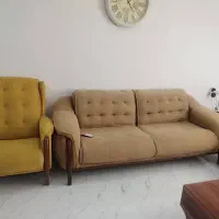 مبل ۸ نفره تخت خواب شو با چوب نراد|مبلمان خانگی و میز عسلی|عباس‌آباد, |دیوار