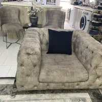 مبلمان هشت نفره در حد نو ( فروش فوری)|مبلمان خانگی و میز عسلی|کرج, شاهین‌ویلا|دیوار