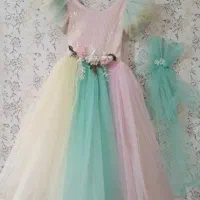 لباس مجلسی دخترانه تک شاخ