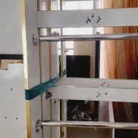 پایه و قفسه دیواری پرده،کاغذدیواری،پارچه..|کتابخانه، شلف، قفسه‌های دیواری|نیشابور, مازول|دیوار