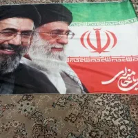 پرچم ایران پارچه ساتن نو با میله