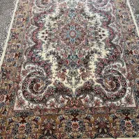 فرش ابریشم دستباف تبریز  نو و امضادار