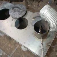 بخاری هیزمی سه کاره ورق ۲ میل|بخاری، هیتر، شومینه|ابهر, |دیوار