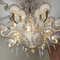 لوستر بسیار زیباشاخه برنز استاتیک