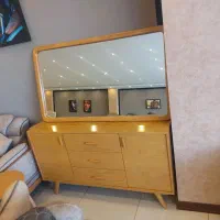 آینه کنسول سایز ۱۴۰ چوب راش خودرنگ