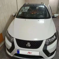 پارس خودرویی.مونیتور دار.سفید سقف مشکی.زیر قیمت