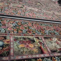 2عدد فرش ماشینی ابریشم 6متری