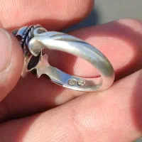 انگشتر نقره دست ساز طهران فدک سنگ اوپال|بدلیجات|تهران, نیروی هوایی (پیروزی)|دیوار