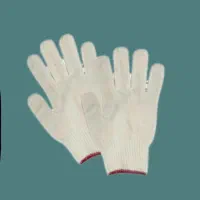 دستکش ایمنی بافتنی تمام پنبه