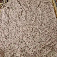 چادر نخی گلدار آستین دار و زیپ دار