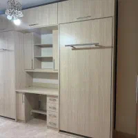 تخت یک نفره با میز تحریر|تخت و سرویس خواب|تهران, آذربایجان|دیوار