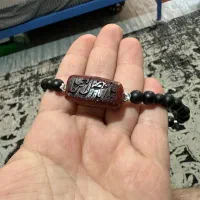 عقیق خطی کهنه ، عقیق گبری مصور