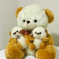 خرس پولیشی با بچه دوقلو