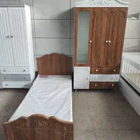 سرویس خواب سیسمونی کودک کمد سه درب تخت نوجوان|تخت و صندلی بچه|مشهد, بهمن|دیوار