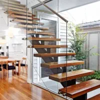 پله گرد چوبی نرده چوبی|خدمات پیشه و مهارت|چهارباغ, |دیوار