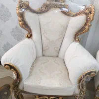 مبل سلطنتی ۹نفره چوب طلایی گردو رنگ ثابت|مبلمان خانگی و میز عسلی|بندر ماهشهر, |دیوار
