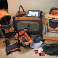 کالسکه، صندلی غذا و ... ست سیسمونی پیرکاردین اصل